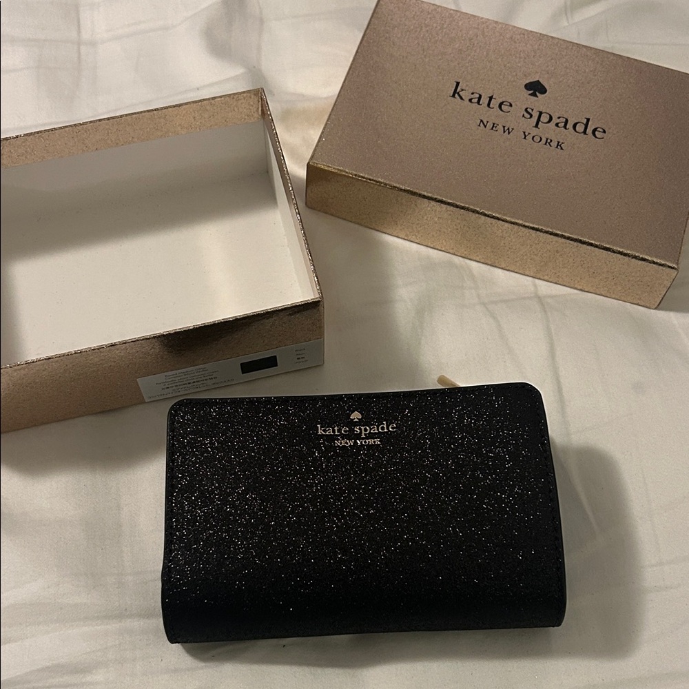 Kate Spade Black Sparkle Wallet